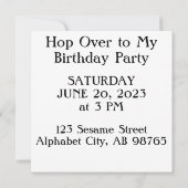 Cartoon Green Frog op Lily Pad Kaart (Achterkant)