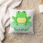 Cartoon Green Frog Schattige Kussen (Deken)