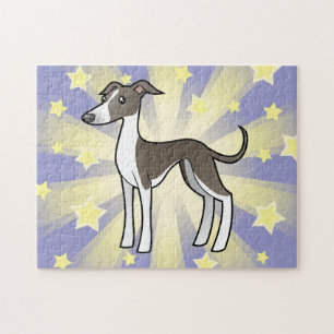 Cartoon Greyhound/Whippet/Italiaanse Greyhound Legpuzzel