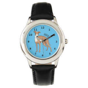 Cartoon grijnshond horloge