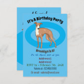 Cartoon grijnshond kaart (Voorkant / Achterkant)