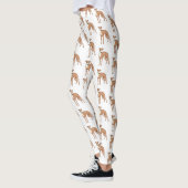 Cartoon grijnshond leggings (Links)