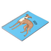 Cartoon grijnshond notitieboek (Linkerzijde)