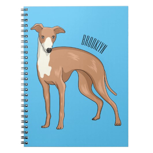 Cartoon grijnshond notitieboek (Voorkant)