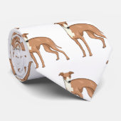 Cartoon grijnshond stropdas (Opgerold)