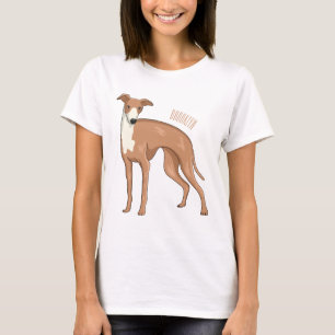 Cartoon grijnshond t-shirt