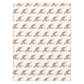 Cartoon grijnshond tafelkleed (Voorkant)