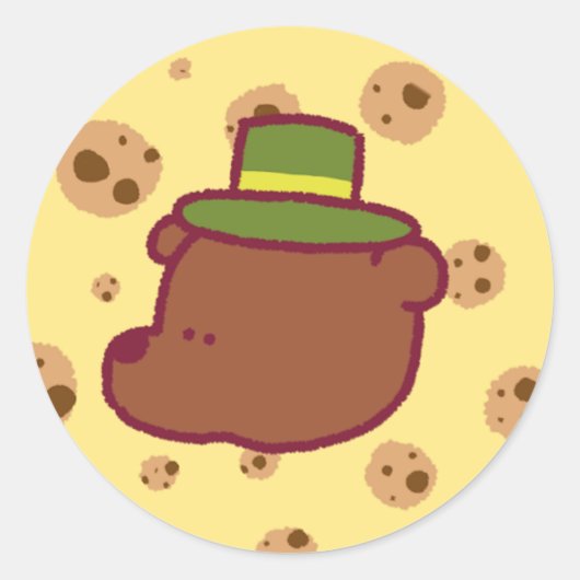 Cartoon Grizzly Sticker (Voorkant)