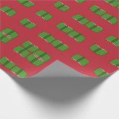 Cartoon Groen Boek Cadeaupapier (Hoek)