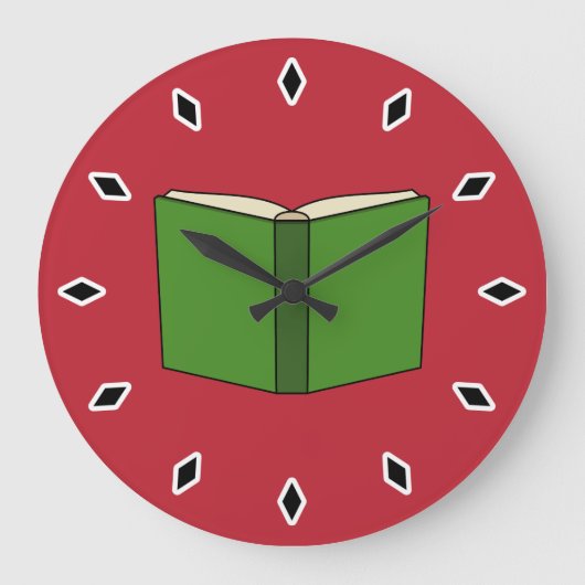 Cartoon Groen Boek Grote Klok (Voorkant)