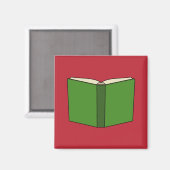 Cartoon Groen Boek Magneet (Voorkant / Achterkant)