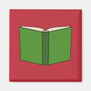 Cartoon Groen Boek Magneet