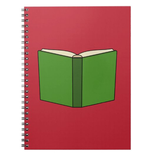 Cartoon Groen Boek Notitieboek (Voorkant)
