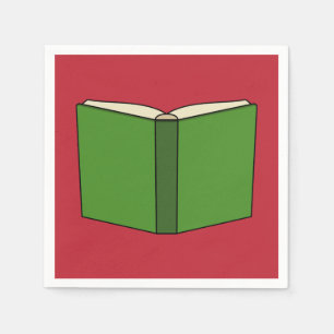 Cartoon Groen Boek Servet