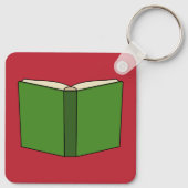 Cartoon groen boek sleutelhanger (Achterkant)