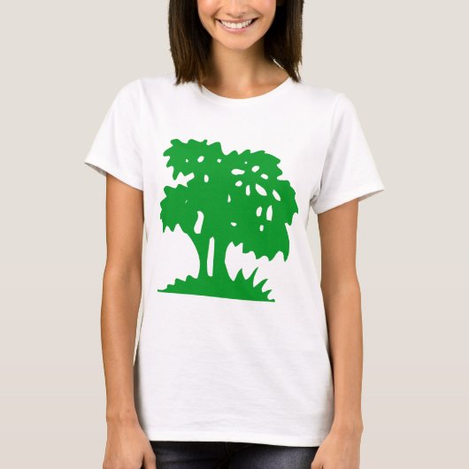 Cartoon - groen gras t-shirt (Voorkant)