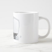 Cartoon Grote Koffiekop (Rechts)