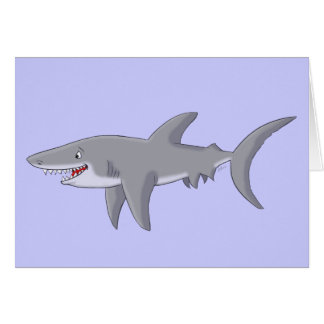 Cartoon Grote witte haai