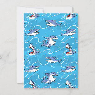 Cartoon Grote witte haaien