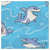 Cartoon Grote witte haaien Stof (Close Up)