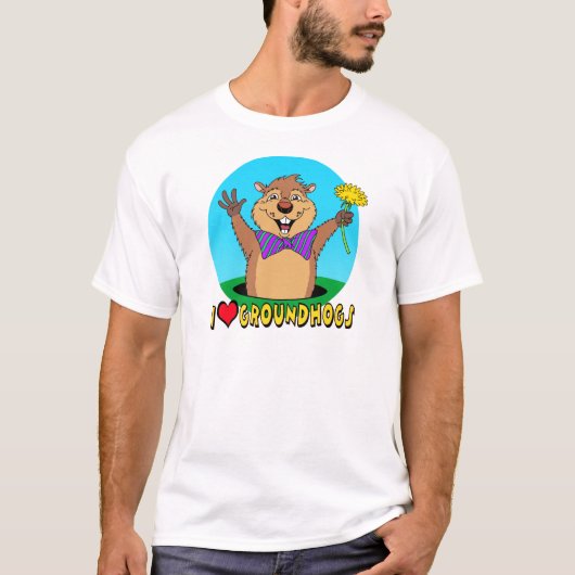 Cartoon Groundhog T-shirt (Voorkant)