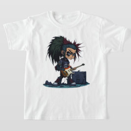 Cartoon Grunge Punk Rock en Roll Guitar Amp Cool T-shirt