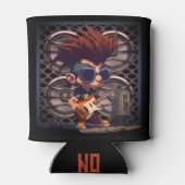 Cartoon Grunge Punk Rock & Roll Guitar Speaker Amp Blikjeskoeler (Achterkant)