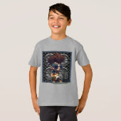 Cartoon Grunge Punk Rock & Roll Guitar Speaker Amp T-shirt (Voorkant volledig)