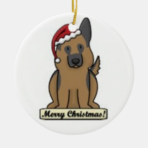 Cartoon GSD Ornament