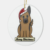 Cartoon GSD Ornament (Links)
