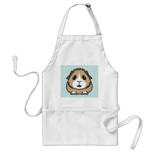 Cartoon Guinee Pig Apron Standaard Schort
