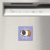 Cartoon Guinee Pig (glad haar) Magneet (Insitu (Vaatwasser))