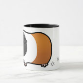 Cartoon Guinee Pig (glad haar) Mok (Midden)