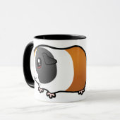 Cartoon Guinee Pig (glad haar) Mok (Voorkant links)