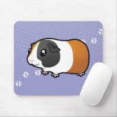 Cartoon Guinee Pig (glad haar) Muismat (Met muis)