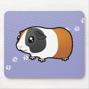 Cartoon Guinee Pig (glad haar) Muismat