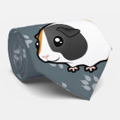 Cartoon Guinee Pig (glad haar) Stropdas (Opgerold)