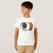 Cartoon Guinee Pig (glad haar) T-shirt (Voorkant volledig)