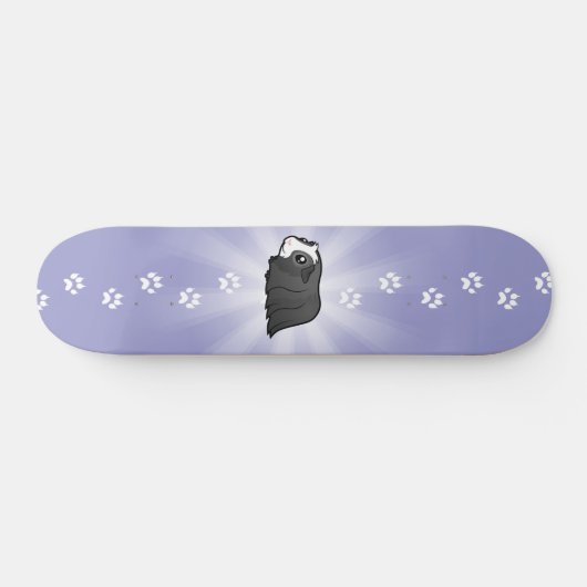 Cartoon Guinee Pig (lang haar) Skateboard (Horizontaal)