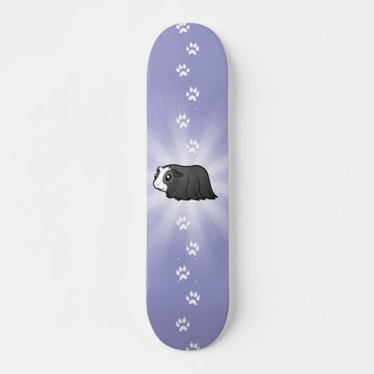 Cartoon Guinee Pig (lang haar) Skateboard (Voorkant)