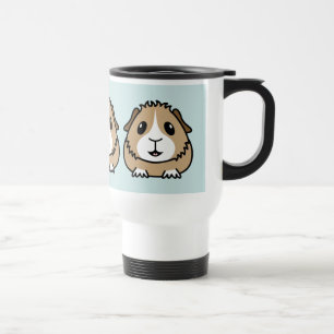 Cartoon Guinee Pig Travel Mug Reisbeker