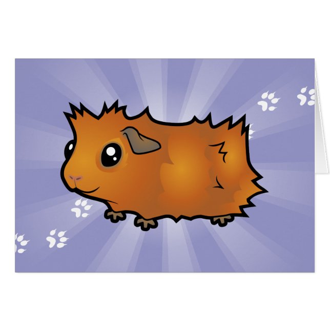 Cartoon Guinee Pig (wassend) (Voorkant Horizontaal)