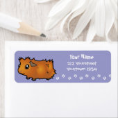 Cartoon Guinee Pig (wassend) Etiket (Insitu)