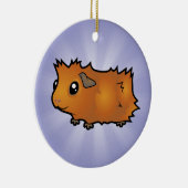Cartoon Guinee Pig (wassend) Keramisch Ornament (Rechts)