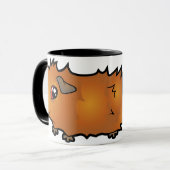 Cartoon Guinee Pig (wassend) Mok (Voorkant links)