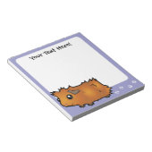Cartoon Guinee Pig (wassend) Notitieblok (Schuin)