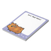 Cartoon Guinee Pig (wassend) Notitieblok (Linkerzijde)