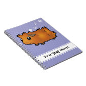 Cartoon Guinee Pig (wassend) Notitieboek (Rechterzijde)