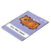 Cartoon Guinee Pig (wassend) Notitieboek (Linkerzijde)