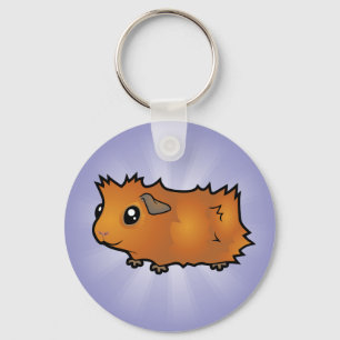 Cartoon Guinee Pig (wassend) Sleutelhanger